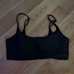 Black “ sports bra” like swim suit top